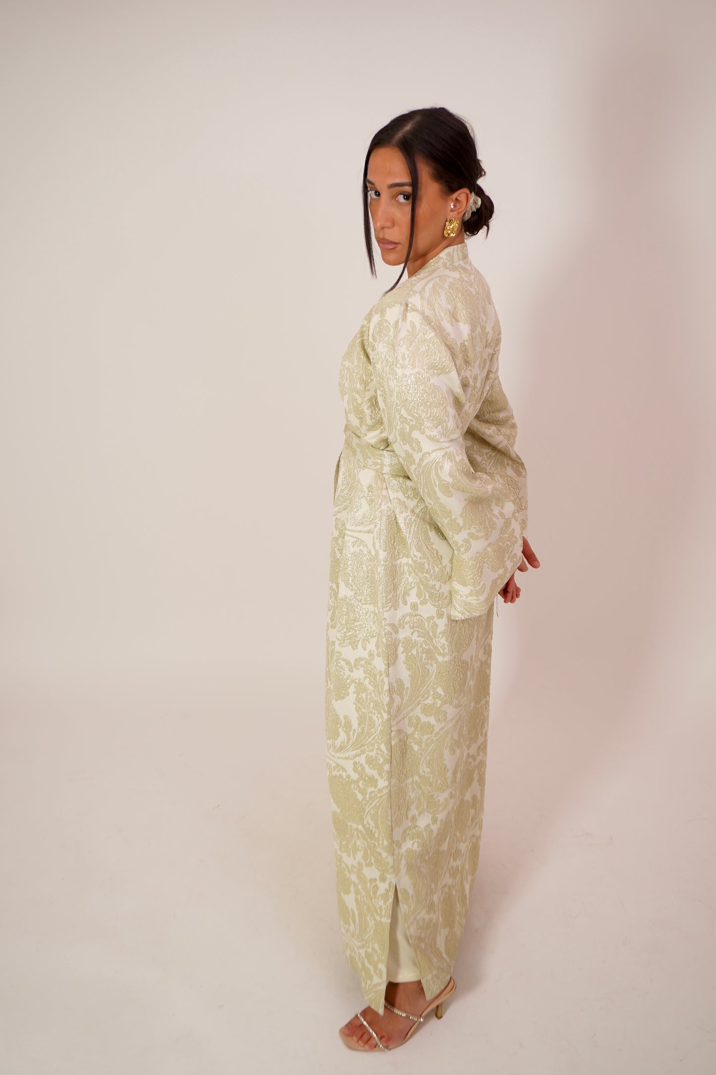 Kimono brocart | Pistacchio